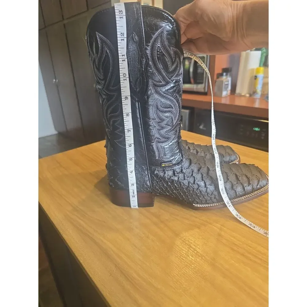 Mens Python cowboy boots 10.5